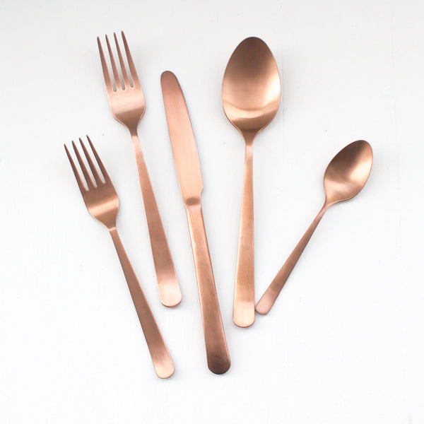 Copper Flatware Rental